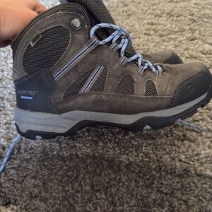 Hi-Tec Charcoal and Blue Outdoor Boots
